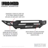 Westin Pro-Mod Front Bumpers 58-41145 Bumper, Pro-Mod, Fabricated, Steel, Black Textured Powdercoated, Ford, Each thumbnail 3