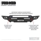 Westin Pro-Mod Front Bumpers 58-41145 Bumper, Pro-Mod, Fabricated, Steel, Black Textured Powdercoated, Ford, Each thumbnail 4