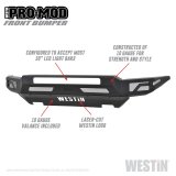 Westin Pro-Mod Front Bumpers 58-41145 Bumper, Pro-Mod, Fabricated, Steel, Black Textured Powdercoated, Ford, Each thumbnail 5