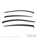 Westin Tape-On Slim Wind Deflectors 72-43492 Side Window Visors, Windguards, Smoke, Acrylic, Front and Rear, Hyundai, Set of 4 thumbnail 2