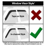 Westin In-Channel Wind Deflectors 72-37495 Side Window Visors, In-Channel, Front and Rear, Acrylic, Smoke, Ford, Mercury, Set of 4 thumbnail 2