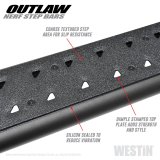Westin Outlaw Step Bars 58-53935 Bars, Nerf Bars, Outlaw, Steel, Black, Ford, Pair thumbnail 2