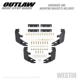 Westin Outlaw Step Bars 58-53935 Bars, Nerf Bars, Outlaw, Steel, Black, Ford, Pair thumbnail 7