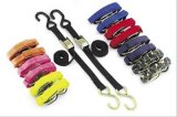 BikeMaster Tie-Downs 100571 Tie-Down Straps, Cambuckle, 1,200 lbs. Working Load Rating, 1.0 in. Width, 6 ft. Length, Black, Set of 20 thumbnail 1