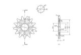 BikeMaster Sprockets 965715 Sprockets, Bm Front Sprocket 520 13T thumbnail 2