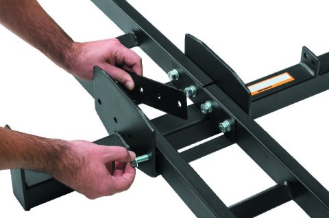 BikeMaster Motorcycle Carriers 151520 Rack, Carrier, 1 Capacity, 500 lbs. Capacity, Steel, Black Powdercoated, 2 in. Receiver Size, Each thumbnail 7