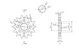 BikeMaster Sprockets 965582 Sprockets, Bm Front Sprocket 520 14T thumbnail 2