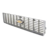Brothers Trucks Grilles 04-168 Grille, Front Main Grille, Chrome with Gray Insert, Includes Yellow Bowtie, Plastic, Chevy, Each thumbnail 4