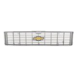 Brothers Trucks Grilles 04-168 Grille, Front Main Grille, Chrome with Gray Insert, Includes Yellow Bowtie, Plastic, Chevy, Each thumbnail 6