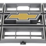 Brothers Trucks Grilles 04-171 Grille, Front Main Grille, Gray, Includes Yellow Bowtie, Plastic, Chevy, Each thumbnail 2
