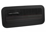 Brothers Trucks Custom Sport Door Panels QDP0066BLACK Panels, Sport, Full Coverage, Vinyl, Black with Black Stitching, Front, Chevrolet, GMC, Pair thumbnail 4