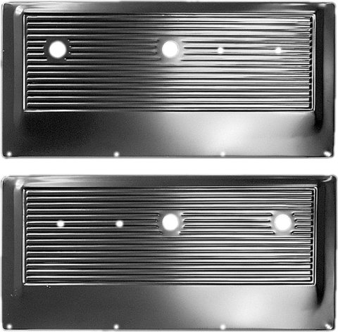Brothers Trucks Door Patch Panels U2003-67 67-71 DR PNL ST, METAL BK