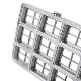 Brothers Trucks Grilles 04-173 Grille, Front Main Grille, Chrome/Gray, Includes Yellow Bowtie, Plastic, Chevy, Each thumbnail 2