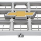 Brothers Trucks Grilles 04-173 Grille, Front Main Grille, Chrome/Gray, Includes Yellow Bowtie, Plastic, Chevy, Each thumbnail 3