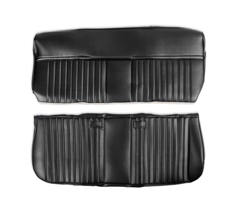Brothers Trucks Deluxe Seat Upholstery 05-315 Upholstery, Deluxe, Bench Type, Vinyl, Black, Madrid Grain, Chevrolet, GMC, Each
