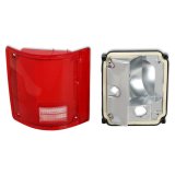 Brothers Trucks Tail Lamps 07-107 Tailight Asemblies, OEM Replacement, Left, Plastic, Red, Chevy, GMC, Each thumbnail 3