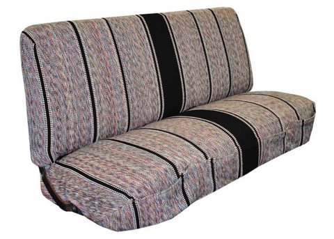 Brothers Trucks Seat Covers SBSC87UBLACK Covers, Bench Type, First Row Location, Saddle Blanket Material, Saddle, Midback Seatback Style, Chevrolet, GMC, Each