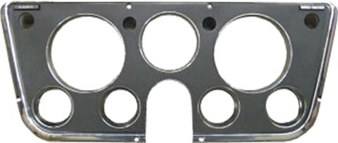 Brothers Trucks Instrument Bezels H6048-69 Gauge Bezels, Bezels, Black and Chrome, Models with Gauges, Chevrolet, GMC, Each