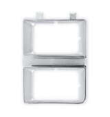 Brothers Trucks Headlight Bezels 04-329 Door, Driver Side, Models with Quad Headlights, Plastic, Argent/Chrome, Chevy, GMC, Each thumbnail 5