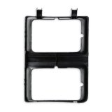 Brothers Trucks Headlight Bezels 04-473 Door, Passenger Side, Models with Quad Headlights, Plastic, Dark Gray/Silver, Chevy, GMC, Each thumbnail 1