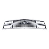 Brothers Trucks Grilles 04-488 Grille, Chevy, Stock Style, Chrome, Dual Headlights, Each thumbnail 3