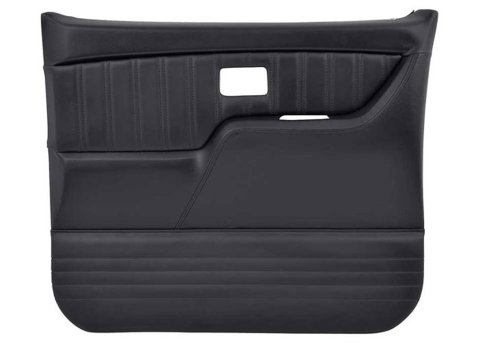Brothers Trucks Custom Sport Door Panels QDP0080WHITE Panels, Sport, Full Coverage, Vinyl, Black with White Stitching, Front, Chevrolet, GMC, Pair thumbnail 4