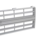Brothers Trucks Grilles 04-178 Grille, Front Main Grille, Silver, Mounting Provision for Bowtie, Fits Models With Single Headlights. No Grille Molding. Plastic, Chevy, Each thumbnail 1