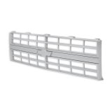 Brothers Trucks Grilles 04-178 Grille, Front Main Grille, Silver, Mounting Provision for Bowtie, Fits Models With Single Headlights. No Grille Molding. Plastic, Chevy, Each thumbnail 3