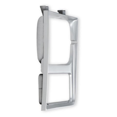 Brothers Trucks Headlight Bezels 04-187 Door, Driver Side, Models with Single Headlights, Plastic, Silver, Chevy, GMC, Each thumbnail 5