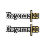Brothers Trucks Emblems 04-538 Emblem, 1973-1974 C/K Cheyenne20 Fndr Emblm Pair thumbnail 1