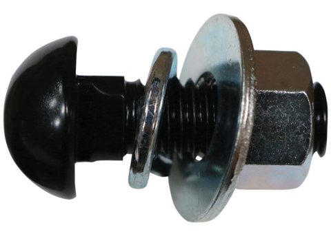 Brothers Trucks Bumper Bolts BOLT1BK Fasteners, C/K Series, Bolts, Front/Rear, Steel, Black, Paintable Surface, High Profile Head, Round, Hardware included, Chevy, GMC, Each