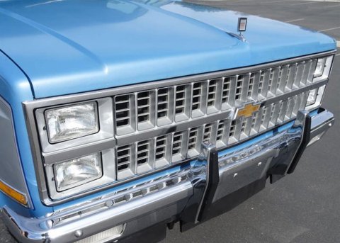 Brothers Trucks Grilles GRO82CC and Grille Inserts, Complete Grille Type, Stock Style, Main Grille Position, Plastic, Chrome, Gray Insert, Chevrolet, GMC, Each