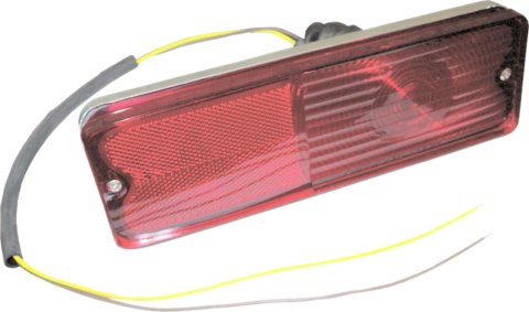 Brothers Trucks Tail Lamps C9074-67 Taillight Assemblies, OEM Replacement, Halogen, Red/Clear, Natural Housing, Right Side, Chevy, GMC, Each