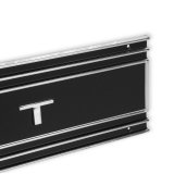 Brothers Trucks Tailgate Panels 04-589 Tail Gate Trim, 1969-1972 C/K Chevy Tail Gate Panel, Black, Each thumbnail 1