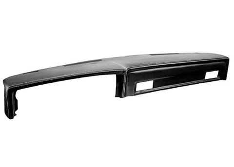 Brothers Trucks Sport Dash Pads QPP8187WHITE Pads, Sport, Black Vinyl with White Stitching, Chevrolet, GMC, Each thumbnail 4