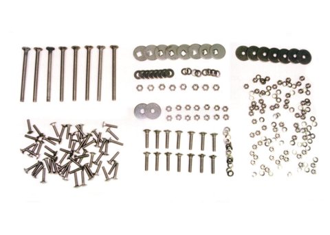 Brothers Trucks Bed Bolt Kits ZP10302 Truck Floor Fasteners, Carriage Style, Stepside/Flareside, for Wood Bed, Long, Steel, Zinc Plated, 74-87, Chevy, GMC, Kit