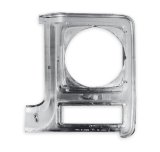 Brothers Trucks Headlight Bezels 04-323 Door, Passenger Side, Models with Round Headlights, Plastic, Chrome with Dark Gray Insert, Chevy, GMC, Each thumbnail 5