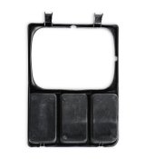 Brothers Trucks Headlight Bezels 04-328 Door, Passenger Side, Models with Single Headlights, Plastic, Argent/Black, Chevy, GMC, Each thumbnail 4