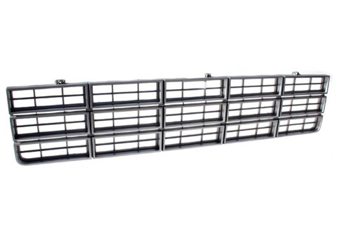 Brothers Trucks Grilles GRL79CR and Grille Inserts, Complete Grille Type, Stock Style, Inner Position, Plastic, Chrome, Chevrolet, GMC, Each thumbnail 1