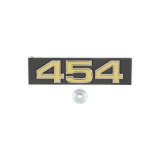 Brothers Trucks Emblems 06-159 Emblems, Black/Gold, 454 Logo, Grille Position, Bolt-on, Chevrolet, GMC, Each thumbnail 4