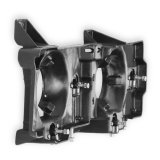Brothers Trucks Dual Headlight Mounting Brackets 04-357 Brackets, Plastic, Black, Left, Chevy, GMC, Each thumbnail 1
