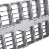 Brothers Trucks Grilles 04-174 Grille, Front Main Grille, Argent Silver/Chrome Includes Mounting Provision for Bowtie, Plastic, Chevy, Each thumbnail 1