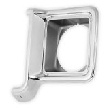 Brothers Trucks Headlight Bezels 04-252 Light Bezel, Headlight, OE Style, Left, Plastic, Chrome with Argent Trim, Chevy, GMC, Each thumbnail 1