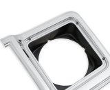 Brothers Trucks Headlight Bezels 04-322 Door, Driver Side, Models with Round Headlights, Plastic, Chrome with Dark Gray Insert, Chevy, GMC, Each thumbnail 1