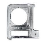 Brothers Trucks Headlight Bezels 04-322 Door, Driver Side, Models with Round Headlights, Plastic, Chrome with Dark Gray Insert, Chevy, GMC, Each thumbnail 5