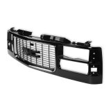 Brothers Trucks Grilles 04-476 Grille, GMC, Stock Style, Black with Chome, Dual Headlights, Each thumbnail 2
