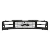Brothers Trucks Grilles 04-476 Grille, GMC, Stock Style, Black with Chome, Dual Headlights, Each thumbnail 5