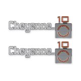 Brothers Trucks Emblems 04-539 Emblem, 1975-1980 C/K Cheyenne10 Fndr Emblm Pair thumbnail 1
