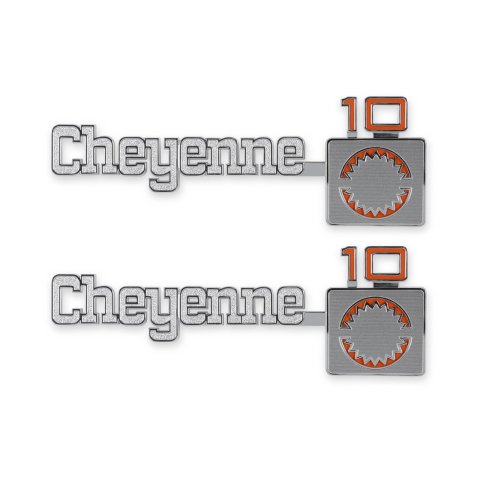 Brothers Trucks Emblems 04-539 Emblem, 1975-1980 C/K Cheyenne10 Fndr Emblm Pair