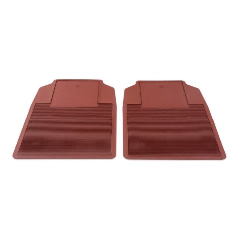 Brothers Trucks Floor Mats 05-100MN Mats, Classic Truck, Front Seat, PVC Rubber, Marroon, Chevy, GMC, Pair thumbnail 1